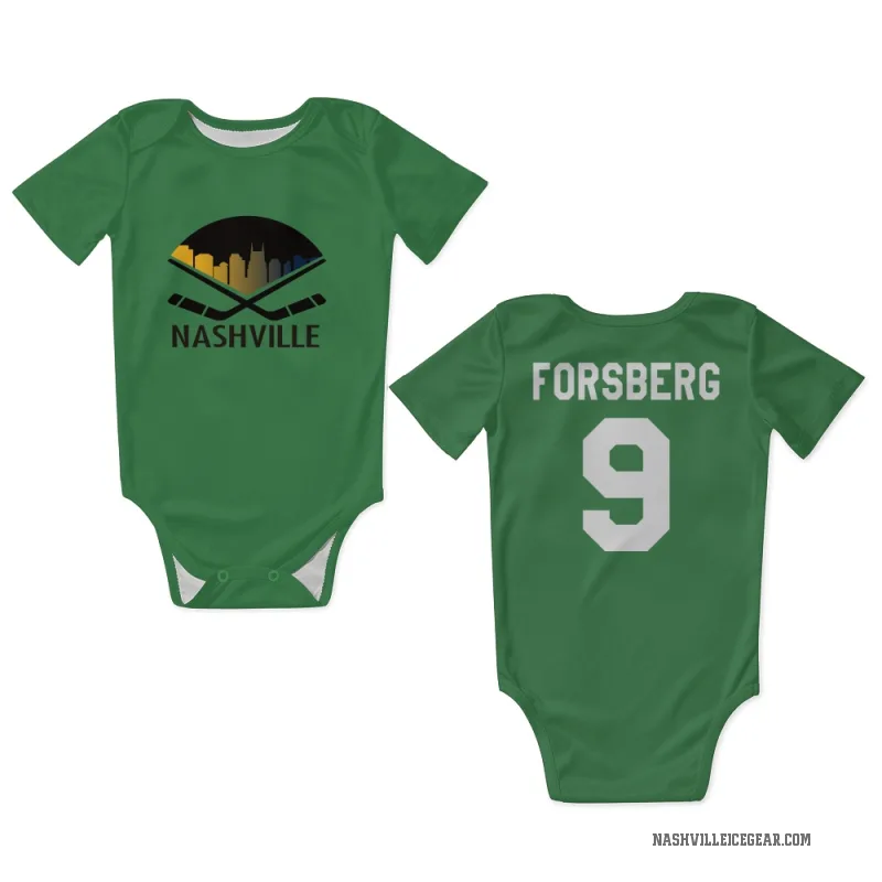 Filip Forsberg Green Nashville Predators Newborn & Infant Bodysuit