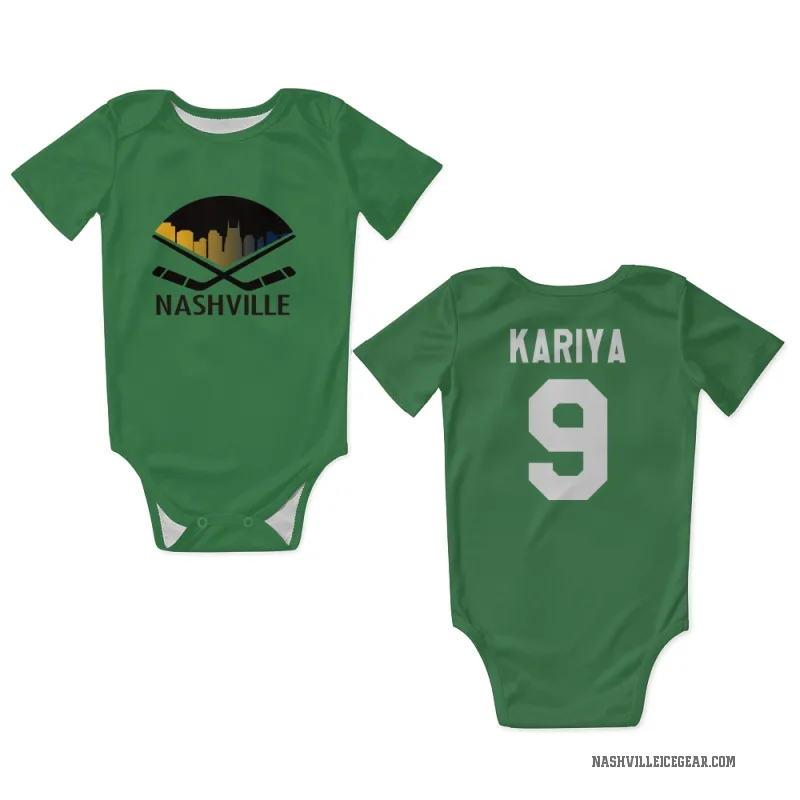 Paul Kariya Green Nashville Predators Newborn & Infant Bodysuit