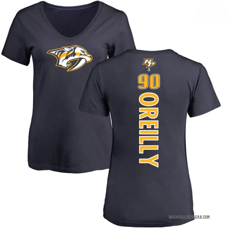 Ryan O'Reilly Women's Navy Nashville Predators Backer T-Shirt -